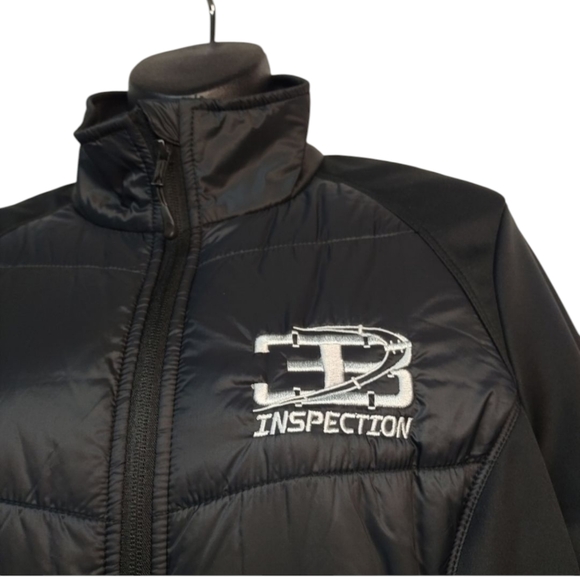 Port Authority Womens Puffer Jacket Black Zip Size M Lightweight Quilted Winter - Picture 10 of 15